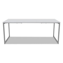 Load image into Gallery viewer, Alera® wholesale. Alera Open Office Desk Series Adjustable O-leg Desk Base, 30&quot; Deep, Silver. HSD Wholesale: Janitorial Supplies, Breakroom Supplies, Office Supplies.