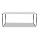 Alera® wholesale. Alera Open Office Desk Series Adjustable O-leg Desk Base, 30" Deep, Silver. HSD Wholesale: Janitorial Supplies, Breakroom Supplies, Office Supplies.