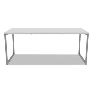 Alera® wholesale. Alera Open Office Desk Series Adjustable O-leg Desk Base, 30" Deep, Silver. HSD Wholesale: Janitorial Supplies, Breakroom Supplies, Office Supplies.