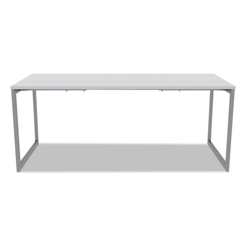 Alera® wholesale. Alera Open Office Desk Series Adjustable O-leg Desk Base, 30" Deep, Silver. HSD Wholesale: Janitorial Supplies, Breakroom Supplies, Office Supplies.