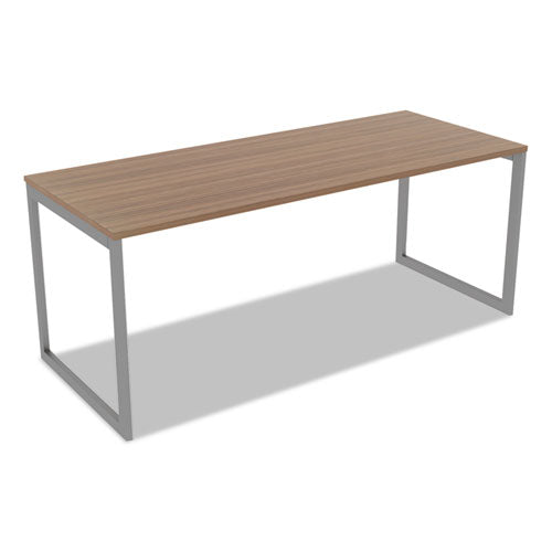 Alera® wholesale. Alera Open Office Desk Series Adjustable O-leg Desk Base, 30" Deep, Silver. HSD Wholesale: Janitorial Supplies, Breakroom Supplies, Office Supplies.