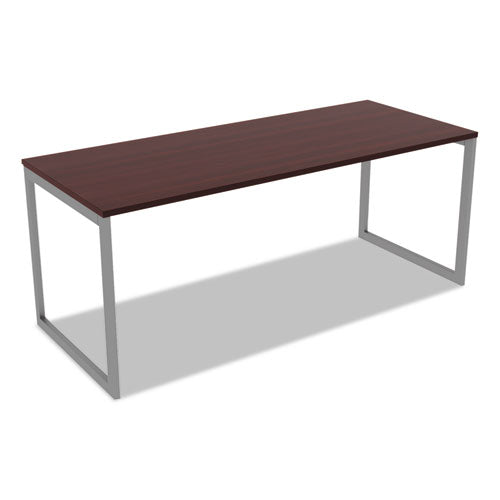 Alera® wholesale. Alera Open Office Desk Series Adjustable O-leg Desk Base, 30" Deep, Silver. HSD Wholesale: Janitorial Supplies, Breakroom Supplies, Office Supplies.