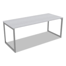 Load image into Gallery viewer, Alera® wholesale. Alera Open Office Desk Series Adjustable O-leg Desk Base, 30&quot; Deep, Silver. HSD Wholesale: Janitorial Supplies, Breakroom Supplies, Office Supplies.