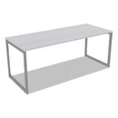 Alera® wholesale. Alera Open Office Desk Series Adjustable O-leg Desk Base, 30" Deep, Silver. HSD Wholesale: Janitorial Supplies, Breakroom Supplies, Office Supplies.