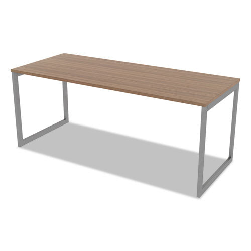 Alera® wholesale. Alera Open Office Desk Series Adjustable O-leg Desk Base, 30" Deep, Silver. HSD Wholesale: Janitorial Supplies, Breakroom Supplies, Office Supplies.