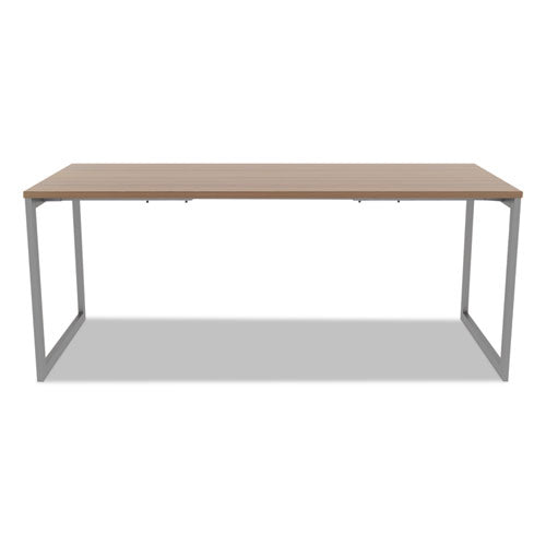 Alera® wholesale. Alera Open Office Desk Series Adjustable O-leg Desk Base, 30" Deep, Silver. HSD Wholesale: Janitorial Supplies, Breakroom Supplies, Office Supplies.