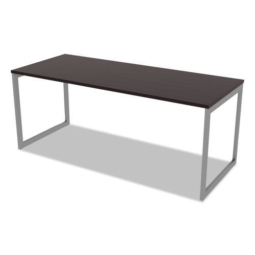 Alera® wholesale. Alera Open Office Desk Series Adjustable O-leg Desk Base, 30" Deep, Silver. HSD Wholesale: Janitorial Supplies, Breakroom Supplies, Office Supplies.