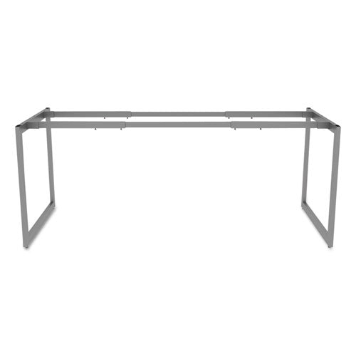 Alera® wholesale. Alera Open Office Desk Series Adjustable O-leg Desk Base, 30" Deep, Silver. HSD Wholesale: Janitorial Supplies, Breakroom Supplies, Office Supplies.