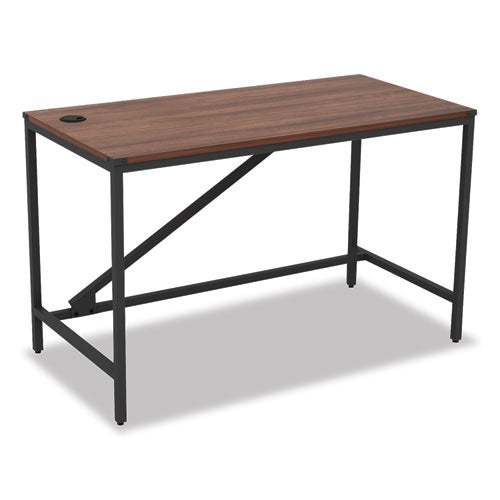 Alera® wholesale. Industrial Series Table Desk, 47.25" X 23.63" X 29.5", Modern Walnut. HSD Wholesale: Janitorial Supplies, Breakroom Supplies, Office Supplies.
