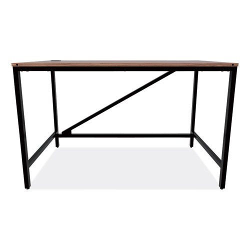 Alera® wholesale. Industrial Series Table Desk, 47.25" X 23.63" X 29.5", Modern Walnut. HSD Wholesale: Janitorial Supplies, Breakroom Supplies, Office Supplies.