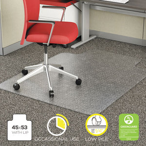Alera® wholesale. Occasional Use Studded Chair Mat For Flat Pile Carpet, 45 X 53, Wide Lipped, Clear. HSD Wholesale: Janitorial Supplies, Breakroom Supplies, Office Supplies.
