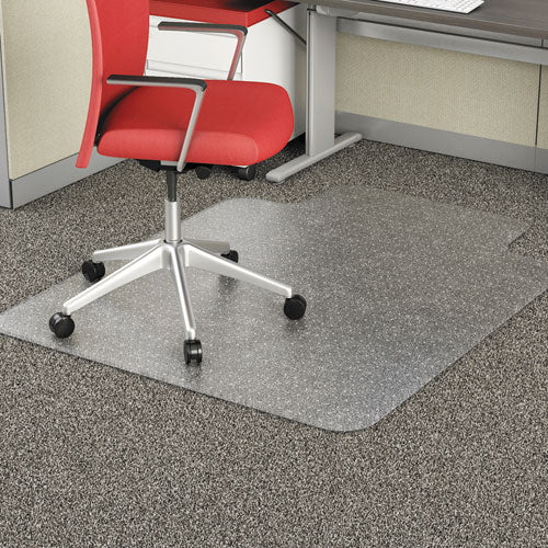 Alera® wholesale. Occasional Use Studded Chair Mat For Flat Pile Carpet, 45 X 53, Wide Lipped, Clear. HSD Wholesale: Janitorial Supplies, Breakroom Supplies, Office Supplies.