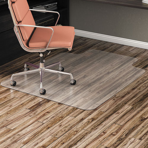 Alera® wholesale. All Day Use Non-studded Chair Mat For Hard Floors, 45 X 53, Wide Lipped, Clear. HSD Wholesale: Janitorial Supplies, Breakroom Supplies, Office Supplies.