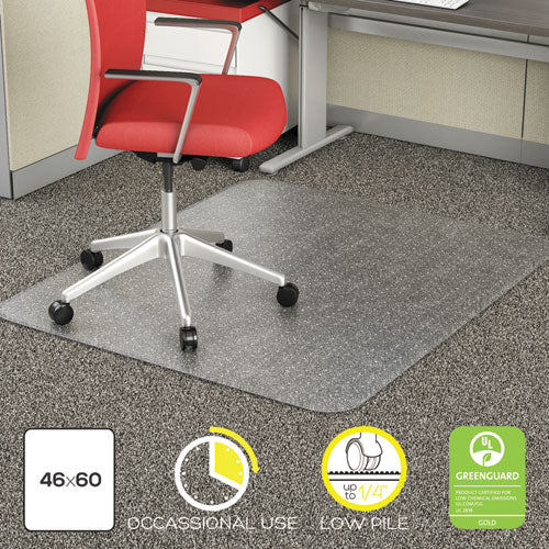 Alera® wholesale. Occasional Use Studded Chair Mat For Flat Pile Carpet, 46 X 60, Rectangular, Clear. HSD Wholesale: Janitorial Supplies, Breakroom Supplies, Office Supplies.