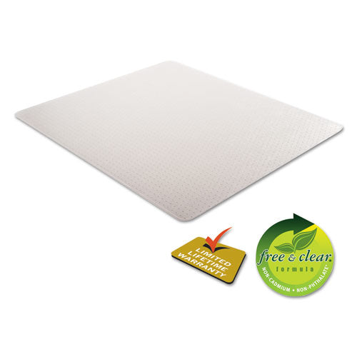 Alera® wholesale. Occasional Use Studded Chair Mat For Flat Pile Carpet, 46 X 60, Rectangular, Clear. HSD Wholesale: Janitorial Supplies, Breakroom Supplies, Office Supplies.