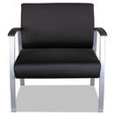 Alera® wholesale. Alera Metalounge Series Bariatric Guest Chair, 30.51'' X 26.96'' X 33.46'', Black Seat-black Back, Silver Base. HSD Wholesale: Janitorial Supplies, Breakroom Supplies, Office Supplies.