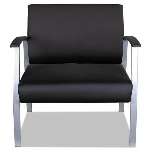 Alera® wholesale. Alera Metalounge Series Bariatric Guest Chair, 30.51'' X 26.96'' X 33.46'', Black Seat-black Back, Silver Base. HSD Wholesale: Janitorial Supplies, Breakroom Supplies, Office Supplies.