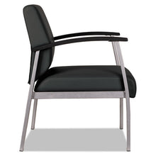 Load image into Gallery viewer, Alera® wholesale. Alera Metalounge Series Mid-back Guest Chair, 24.60&#39;&#39; X 26.96&#39;&#39; X 33.46&#39;&#39;, Black Seat-black Back, Silver Base. HSD Wholesale: Janitorial Supplies, Breakroom Supplies, Office Supplies.