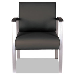 Alera® wholesale. Alera Metalounge Series Mid-back Guest Chair, 24.60'' X 26.96'' X 33.46'', Black Seat-black Back, Silver Base. HSD Wholesale: Janitorial Supplies, Breakroom Supplies, Office Supplies.