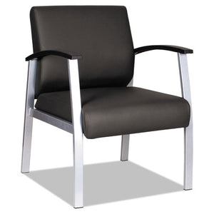 Alera® wholesale. Alera Metalounge Series Mid-back Guest Chair, 24.60'' X 26.96'' X 33.46'', Black Seat-black Back, Silver Base. HSD Wholesale: Janitorial Supplies, Breakroom Supplies, Office Supplies.