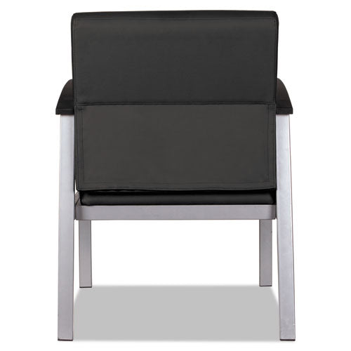 Alera® wholesale. Alera Metalounge Series Mid-back Guest Chair, 24.60'' X 26.96'' X 33.46'', Black Seat-black Back, Silver Base. HSD Wholesale: Janitorial Supplies, Breakroom Supplies, Office Supplies.