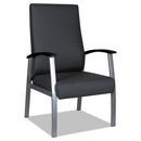 Alera® wholesale. Alera Metalounge Series High-back Guest Chair, 24.6'' X 26.96'' X 42.91'', Black Seat-black Back, Silver Base. HSD Wholesale: Janitorial Supplies, Breakroom Supplies, Office Supplies.