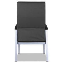 Load image into Gallery viewer, Alera® wholesale. Alera Metalounge Series High-back Guest Chair, 24.6&#39;&#39; X 26.96&#39;&#39; X 42.91&#39;&#39;, Black Seat-black Back, Silver Base. HSD Wholesale: Janitorial Supplies, Breakroom Supplies, Office Supplies.