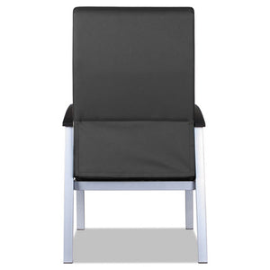Alera® wholesale. Alera Metalounge Series High-back Guest Chair, 24.6'' X 26.96'' X 42.91'', Black Seat-black Back, Silver Base. HSD Wholesale: Janitorial Supplies, Breakroom Supplies, Office Supplies.