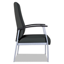 Load image into Gallery viewer, Alera® wholesale. Alera Metalounge Series High-back Guest Chair, 24.6&#39;&#39; X 26.96&#39;&#39; X 42.91&#39;&#39;, Black Seat-black Back, Silver Base. HSD Wholesale: Janitorial Supplies, Breakroom Supplies, Office Supplies.