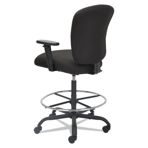 Alera® wholesale. Alera Mota Series Big And Tall Stool, 32.67" Seat Height, Supports Up To 450 Lbs, Black Seat-black Back, Black Base. HSD Wholesale: Janitorial Supplies, Breakroom Supplies, Office Supplies.