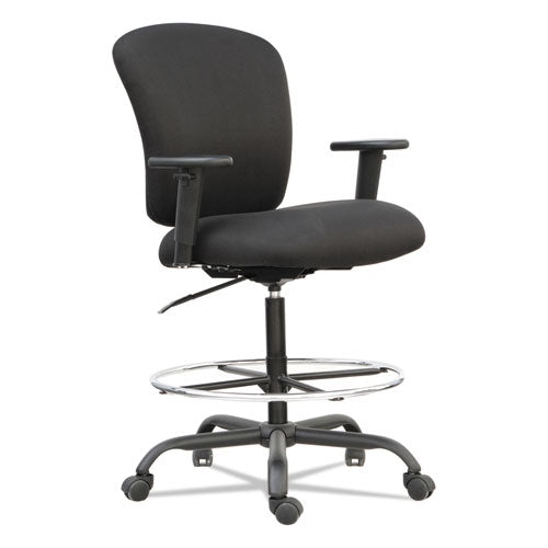 Alera® wholesale. Alera Mota Series Big And Tall Stool, 32.67" Seat Height, Supports Up To 450 Lbs, Black Seat-black Back, Black Base. HSD Wholesale: Janitorial Supplies, Breakroom Supplies, Office Supplies.