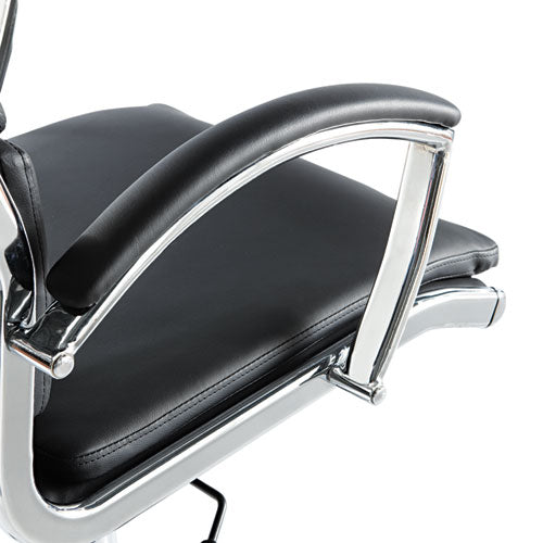 Alera® wholesale. Alera Neratoli High-back Slim Profile Chair, Supports Up To 275 Lbs, Black Seat-black Back, Chrome Base. HSD Wholesale: Janitorial Supplies, Breakroom Supplies, Office Supplies.