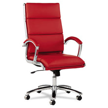 Load image into Gallery viewer, Alera® wholesale. Alera Neratoli High-back Slim Profile Chair, Supports Up To 275 Lbs, Red Seat-red Back, Chrome Base. HSD Wholesale: Janitorial Supplies, Breakroom Supplies, Office Supplies.