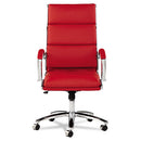 Alera® wholesale. Alera Neratoli High-back Slim Profile Chair, Supports Up To 275 Lbs, Red Seat-red Back, Chrome Base. HSD Wholesale: Janitorial Supplies, Breakroom Supplies, Office Supplies.