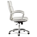 Alera® wholesale. Alera Neratoli Mid-back Slim Profile Chair, Supports Up To 275 Lbs, White Seat-white Back, Chrome Base. HSD Wholesale: Janitorial Supplies, Breakroom Supplies, Office Supplies.