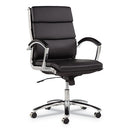Alera® wholesale. Alera Neratoli Mid-back Slim Profile Chair, Supports Up To 275 Lbs, Black Seat-black Back, Chrome Base. HSD Wholesale: Janitorial Supplies, Breakroom Supplies, Office Supplies.