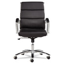 Alera® wholesale. Alera Neratoli Mid-back Slim Profile Chair, Supports Up To 275 Lbs, Black Seat-black Back, Chrome Base. HSD Wholesale: Janitorial Supplies, Breakroom Supplies, Office Supplies.