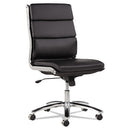 Alera® wholesale. Alera Neratoli Mid-back Slim Profile Chair, Supports Up To 275 Lbs, Black Seat-black Back, Chrome Base. HSD Wholesale: Janitorial Supplies, Breakroom Supplies, Office Supplies.