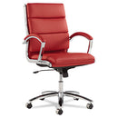 Alera® wholesale. Alera Neratoli Mid-back Slim Profile Chair, Supports Up To 275 Lbs, Red Seat-red Back, Chrome Base. HSD Wholesale: Janitorial Supplies, Breakroom Supplies, Office Supplies.
