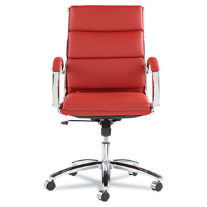 Alera® wholesale. Alera Neratoli Mid-back Slim Profile Chair, Supports Up To 275 Lbs, Red Seat-red Back, Chrome Base. HSD Wholesale: Janitorial Supplies, Breakroom Supplies, Office Supplies.