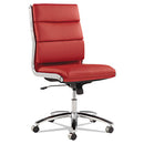 Alera® wholesale. Alera Neratoli Mid-back Slim Profile Chair, Supports Up To 275 Lbs, Red Seat-red Back, Chrome Base. HSD Wholesale: Janitorial Supplies, Breakroom Supplies, Office Supplies.