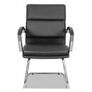 Alera® wholesale. Alera Neratoli Slim Profile Guest Chair, 23.81'' X 27.16'' X 36.61'', Black Seat-black Back, Chrome Base. HSD Wholesale: Janitorial Supplies, Breakroom Supplies, Office Supplies.