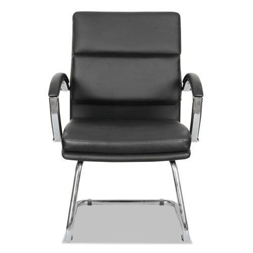 Alera® wholesale. Alera Neratoli Slim Profile Guest Chair, 23.81'' X 27.16'' X 36.61'', Black Seat-black Back, Chrome Base. HSD Wholesale: Janitorial Supplies, Breakroom Supplies, Office Supplies.