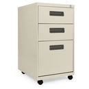 Alera® wholesale. Three-drawer Metal Pedestal File, 14.96w X 19.29d X 27.75h, Putty. HSD Wholesale: Janitorial Supplies, Breakroom Supplies, Office Supplies.