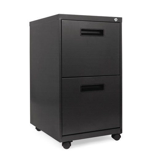 Alera® wholesale. Two-drawer Metal Pedestal File, 14.96w X 19.29d X 27.75h, Charcoal. HSD Wholesale: Janitorial Supplies, Breakroom Supplies, Office Supplies.