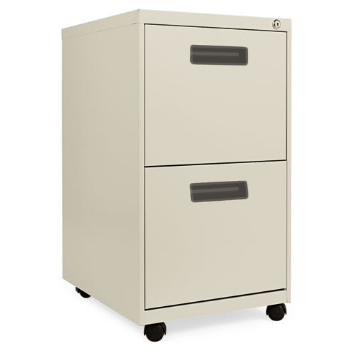Alera® wholesale. Two-drawer Metal Pedestal File, 14.96w X 19.29d X 27.75h, Putty. HSD Wholesale: Janitorial Supplies, Breakroom Supplies, Office Supplies.