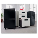 Alera® wholesale. Three-drawer Metal Pedestal File With Full-length Pull, 14.96w X 19.29d X 27.75h, Black. HSD Wholesale: Janitorial Supplies, Breakroom Supplies, Office Supplies.