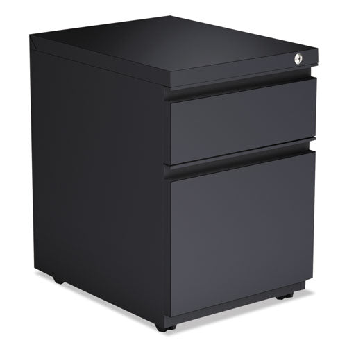 Alera® wholesale. 2-drawer Metal Pedestal Box File With Full Length Pull, 14.96w X 19.29d X 21.65h, Charcoal. HSD Wholesale: Janitorial Supplies, Breakroom Supplies, Office Supplies.