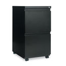 Alera® wholesale. Two-drawer Metal Pedestal File With Full-length Pull, 14.96w X 19.29d X 27.75h, Black. HSD Wholesale: Janitorial Supplies, Breakroom Supplies, Office Supplies.