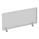 Alera® wholesale. Polycarbonate Privacy Panel, 47w X 0.50d X 18h, Silver-clear. HSD Wholesale: Janitorial Supplies, Breakroom Supplies, Office Supplies.